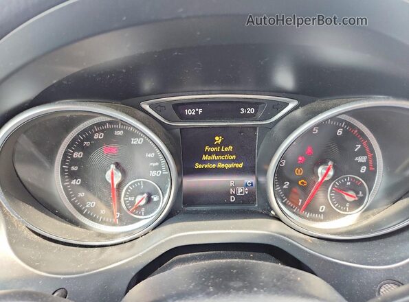 WDCTG4EB4KU003645 2019 MERCEDES-BENZ GLA Red Instrument cluster view