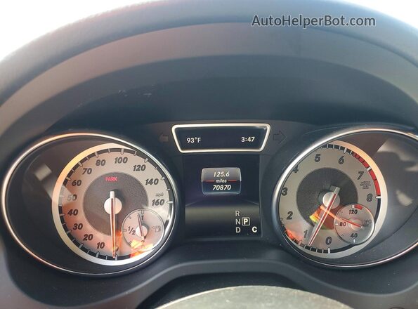 WDCTG4EB8GJ219510 2016 MERCEDES-BENZ GLA Gray Widok zestawu wskaźników