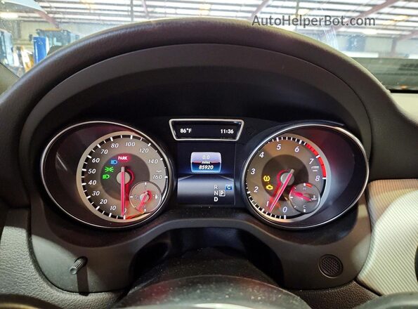 WDCTG4GB0HJ343530 2017 MERCEDES-BENZ GLA Черный Вид щитка приборов