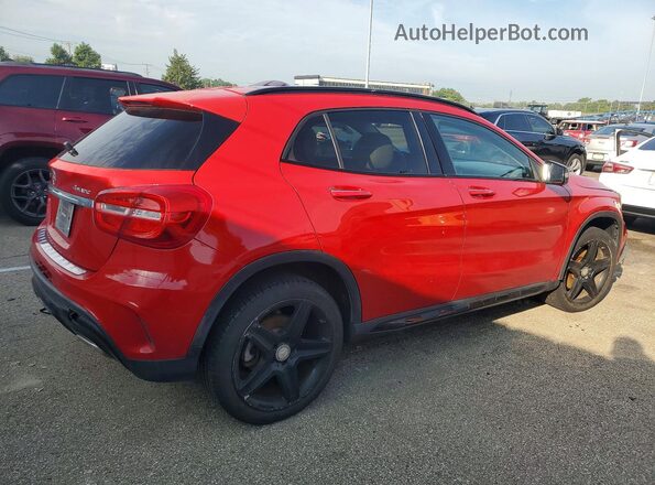 WDCTG4GB2GJ197856 2016 MERCEDES-BENZ GLA Red Trasero derecho
