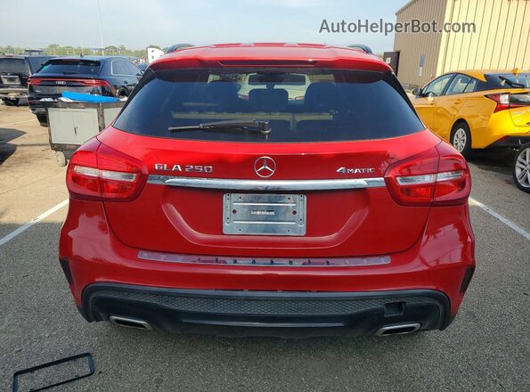 WDCTG4GB2GJ197856 2016 MERCEDES-BENZ GLA Red Vista trasera
