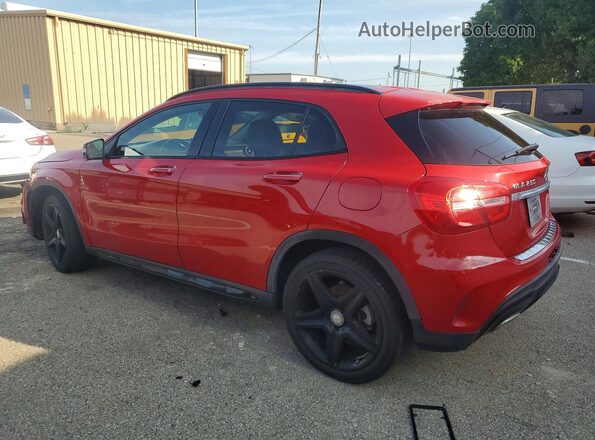 WDCTG4GB2GJ197856 2016 MERCEDES-BENZ GLA Red Trasero izquierdo