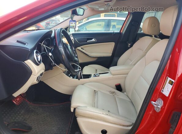 WDCTG4GB2GJ197856 2016 MERCEDES-BENZ GLA Red Vista interior delantera