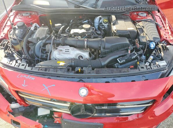 WDCTG4GB2GJ197856 2016 MERCEDES-BENZ GLA Red Vista del compartimento del motor