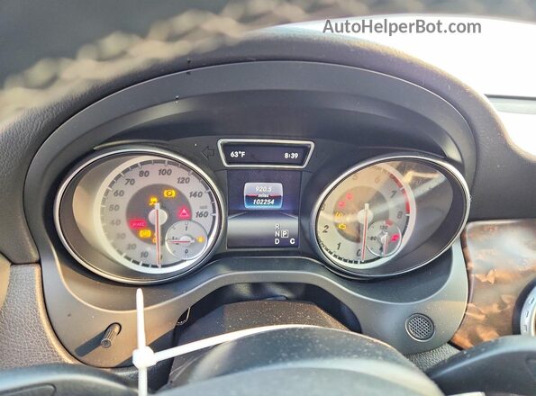 WDCTG4GBXGJ219389 2016 MERCEDES-BENZ GLA Gray Вид щитка приладів