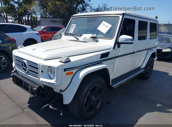 WDCYC3KH9JX294970 2018 MERCEDES-BENZ G 550 White წინა მარცხენა ხედი სამი მეოთხედიდან