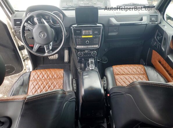 WDCYC7DF9HX268740 2017 MERCEDES-BENZ G-CLASS White Dashboard view