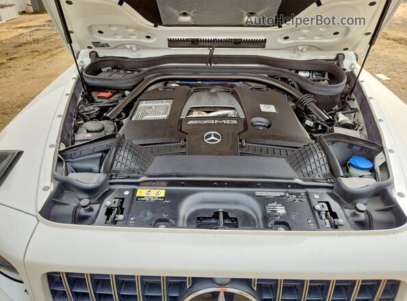 WDCYC7HJ8KX331591 2019 MERCEDES-BENZ G-CLASS White Engine compartment view