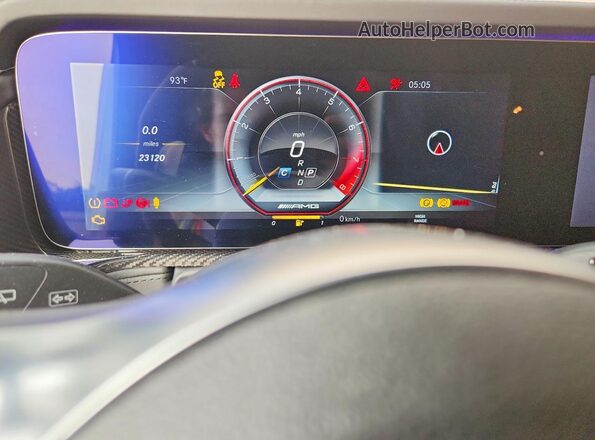 WDCYC7HJ8KX331591 2019 MERCEDES-BENZ G-CLASS White Instrument cluster view