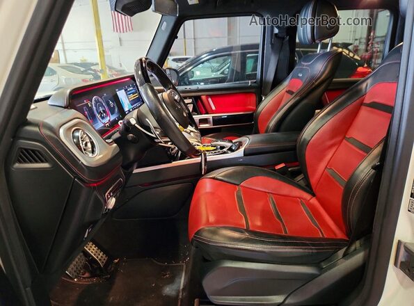 WDCYC7HJ9KX308613 2019 MERCEDES-BENZ G-CLASS White Front interior view