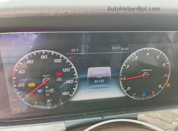 WDD1J6JB6LF125824 2020 MERCEDES-BENZ E Silver Սարքավորումների վահանակի տեսք