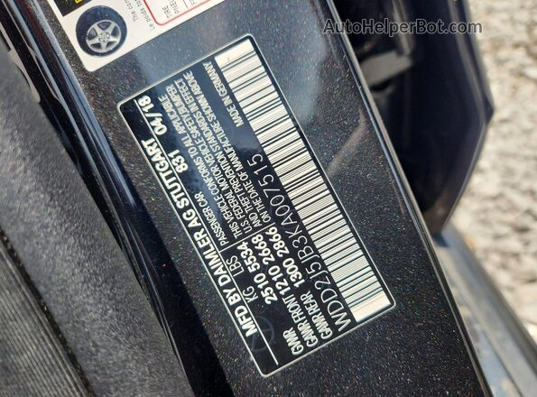 WDD2J5JB3KA007515 2019 MERCEDES-BENZ CLS-CLASS Black Widok komory silnika