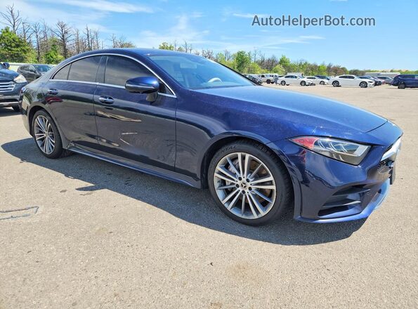 WDD2J5KB5KA010494 2019 MERCEDES-BENZ CLS-CLASS Blue Przód prawy