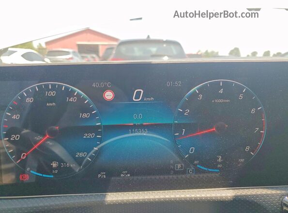 WDD3F4HB3KJ109984 2019 MERCEDES-BENZ A Silver ხელსაწყოთა პანელის ხედი