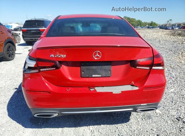 WDD3G4EB0KW030891 2019 MERCEDES-BENZ A Red უკანა ხედი