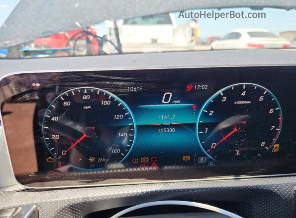WDD3G4EB3KW005953 2019 MERCEDES-BENZ A Black Вид щитка приладів