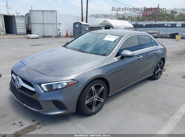 WDD3G4EB3KW019884 2019 MERCEDES-BENZ A 220 Gray Передня ліва чверть