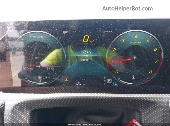 WDD3G4EB3KW019884 2019 MERCEDES-BENZ A 220 Gray Вид задніх сидінь