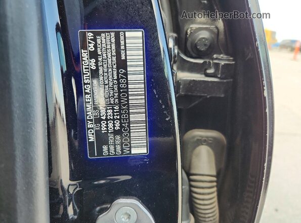 WDD3G4EB5KW018879 2019 MERCEDES-BENZ A Black Widok komory silnika
