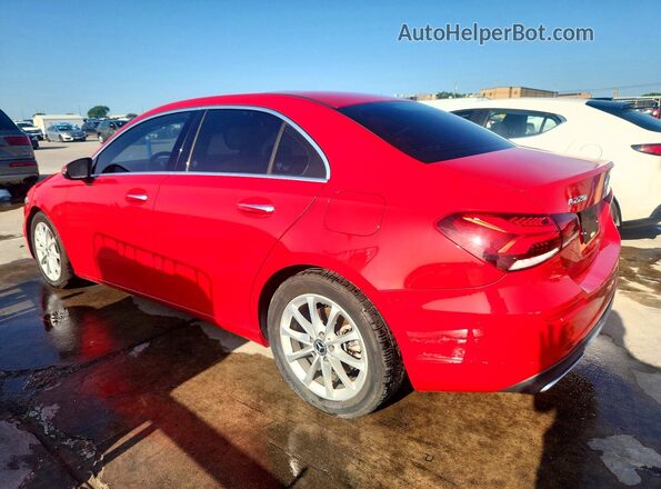WDD3G4EBXKW017453 2019 MERCEDES-BENZ A Red Rear left
