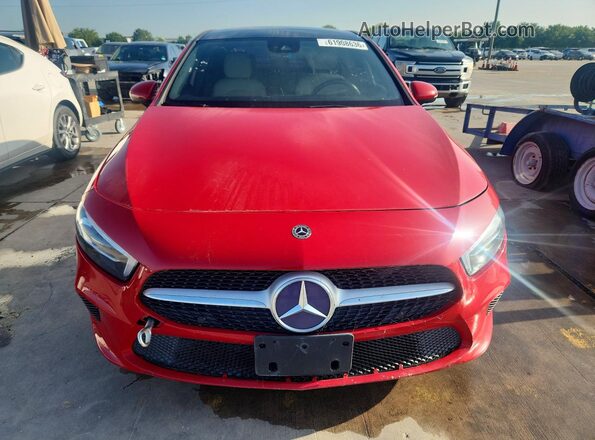 WDD3G4EBXKW017453 2019 MERCEDES-BENZ A Red Front view
