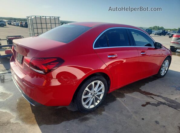 WDD3G4EBXKW017453 2019 MERCEDES-BENZ A Red Rear right