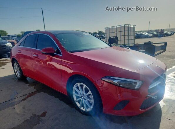 WDD3G4EBXKW017453 2019 MERCEDES-BENZ A Red Front right
