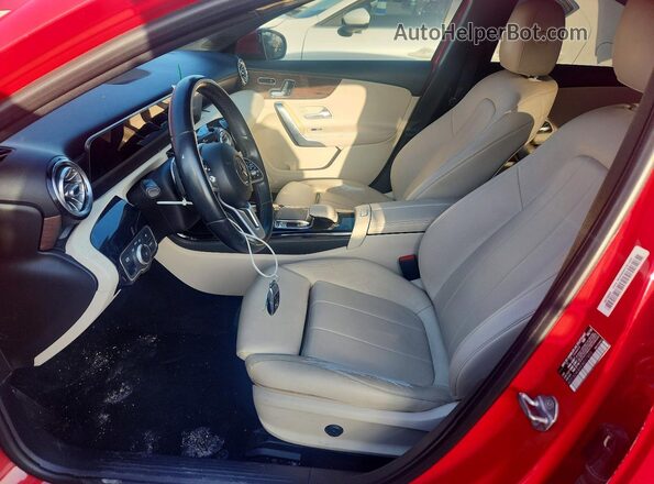 WDD3G4EBXKW017453 2019 MERCEDES-BENZ A Red Front interior view