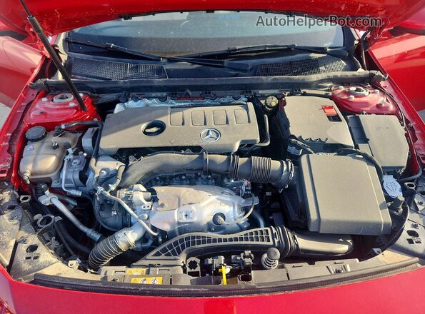 WDD3G4EBXKW017453 2019 MERCEDES-BENZ A Red Rear interior view