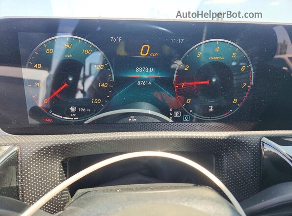 WDD3G4EBXKW021955 2019 MERCEDES-BENZ A White Instrument cluster view