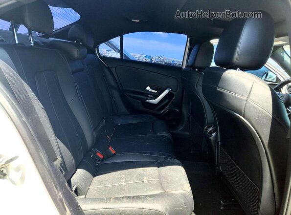 WDD3G4EBXKW021955 2019 MERCEDES-BENZ A White Rear seats view