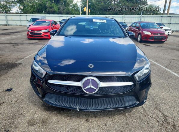 WDD3G4FB4KW018130 2019 MERCEDES-BENZ A Black Front view