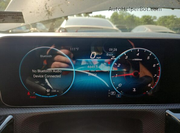 WDD3G4FB5KW024146 2019 MERCEDES-BENZ A Silver Instrument cluster view