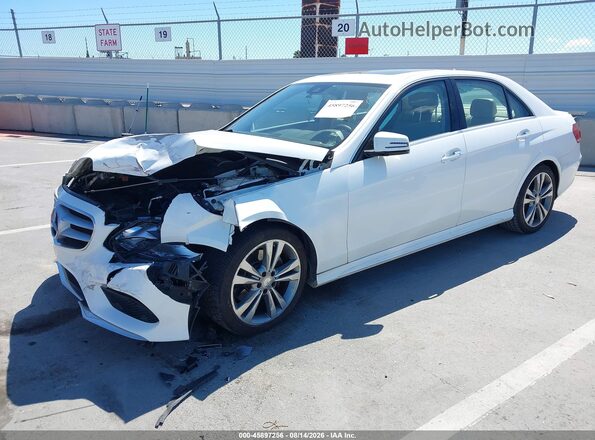 WDDHF5KBXGB209540 2016 MERCEDES-BENZ E-CLASS White წინა მარცხენა ხედი სამი მეოთხედიდან