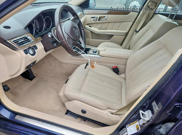 WDDHH8JB8GB178009 2016 MERCEDES-BENZ E Blue Вид салону спереду