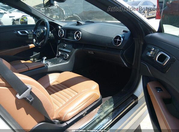 WDDJK6GA4HF048129 2017 MERCEDES-BENZ SL 450 White Widok wnętrza z przodu