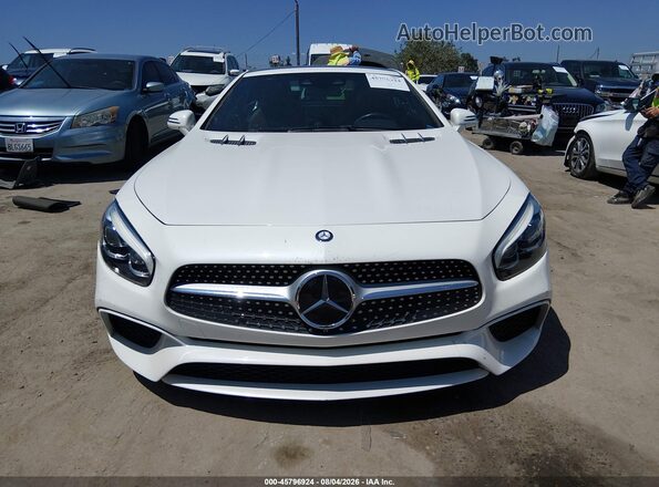 WDDJK6GA4HF048129 2017 MERCEDES-BENZ SL 450 White Widok wnętrza z tyłu