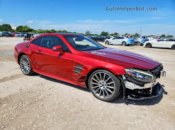 WDDJK6GA8KF054586 2019 MERCEDES-BENZ SL Burgundy Передня права чверть
