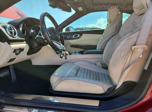WDDJK6GA8KF054586 2019 MERCEDES-BENZ SL Burgundy Вид салону спереду