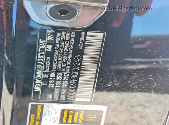 WDDKK6FF8GF332489 2016 MERCEDES-BENZ E Black Vista del compartimento del motor