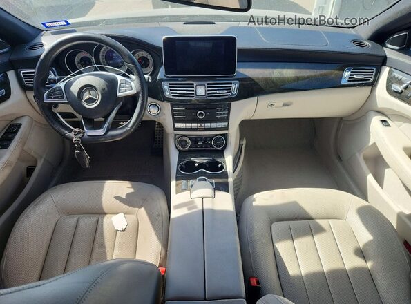 WDDLJ6FB9GA168588 2016 MERCEDES-BENZ CLS-CLASS Gray Widok deski rozdzielczej