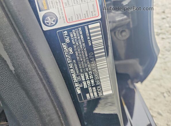 WDDLJ6FBXGA186470 2016 MERCEDES-BENZ CLS-CLASS Черный 