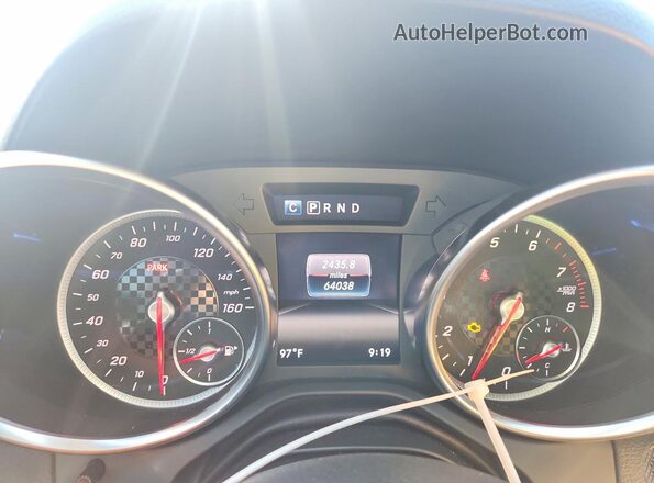 WDDPK3JA3HF141550 2017 MERCEDES-BENZ SLC Red ხელსაწყოთა პანელის ხედი