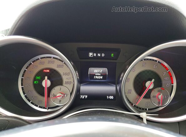 WDDPK3JA5GF118348 2016 MERCEDES-BENZ SLK Silver Vista del cuadro de instrumentos