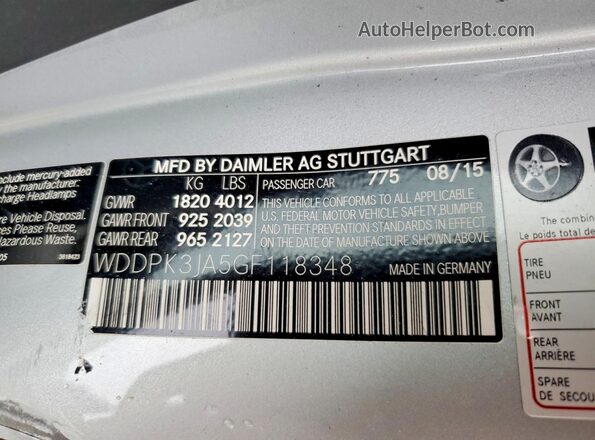 WDDPK3JA5GF118348 2016 MERCEDES-BENZ SLK Silver Vista del compartimento del motor