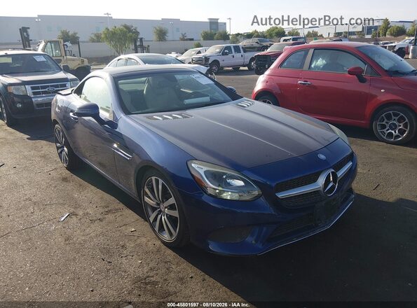 WDDPK3JA5HF138052 2017 MERCEDES-BENZ SLC 300 Blue Вид задньої частини салону