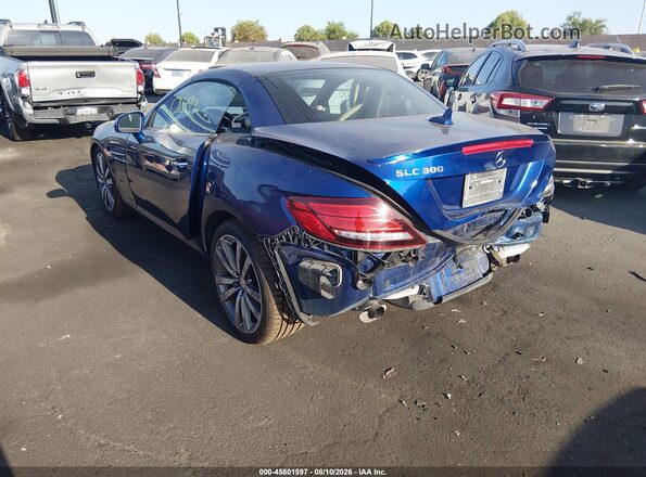 WDDPK3JA5HF138052 2017 MERCEDES-BENZ SLC 300 Blue Задня ліва чверть