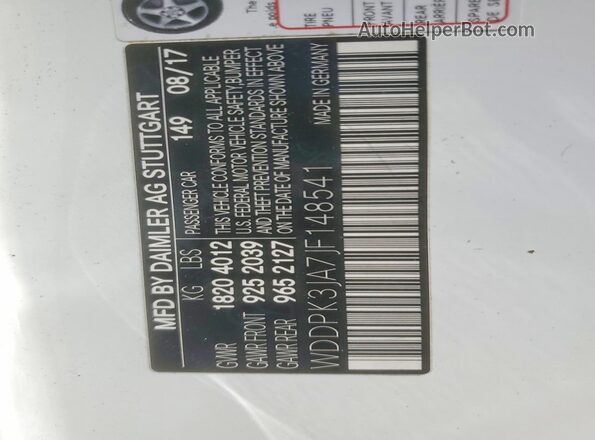 WDDPK3JA7JF148541 2018 MERCEDES-BENZ SLC White ძრავის განყოფილების ხედი