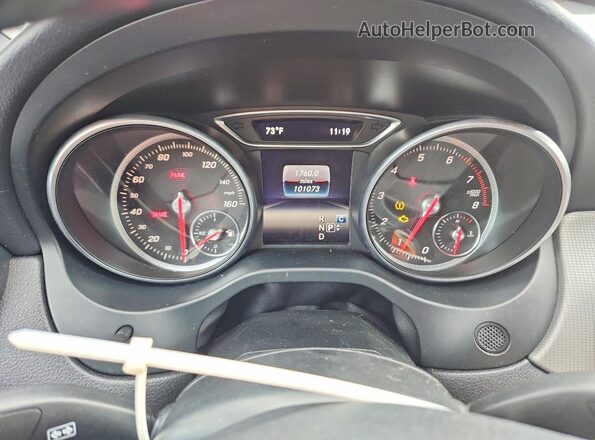 WDDSJ4EB0KN740246 2019 MERCEDES-BENZ CLA-CLASS White Vista del cuadro de instrumentos