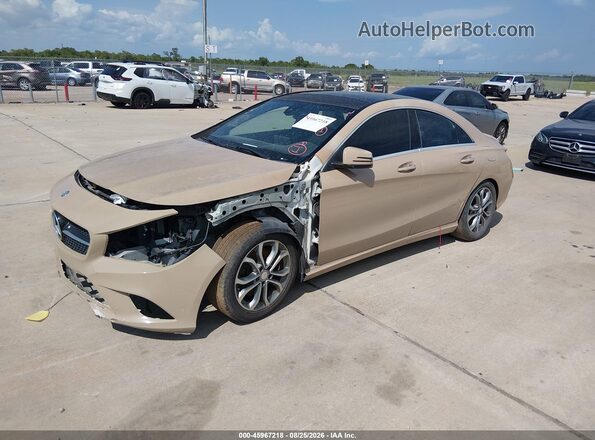 WDDSJ4EB1GN305727 2016 MERCEDES-BENZ CLA 250 Tan Vista tres cuartos delantera izquierda